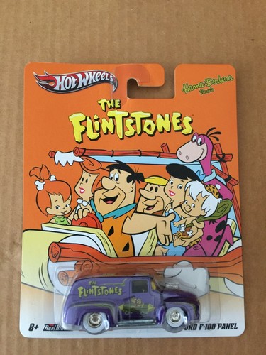 Hot Wheels The Flintstones 1956 Ford F-100 Panel Purple 1/64 Scale B41 - Picture 1 of 6