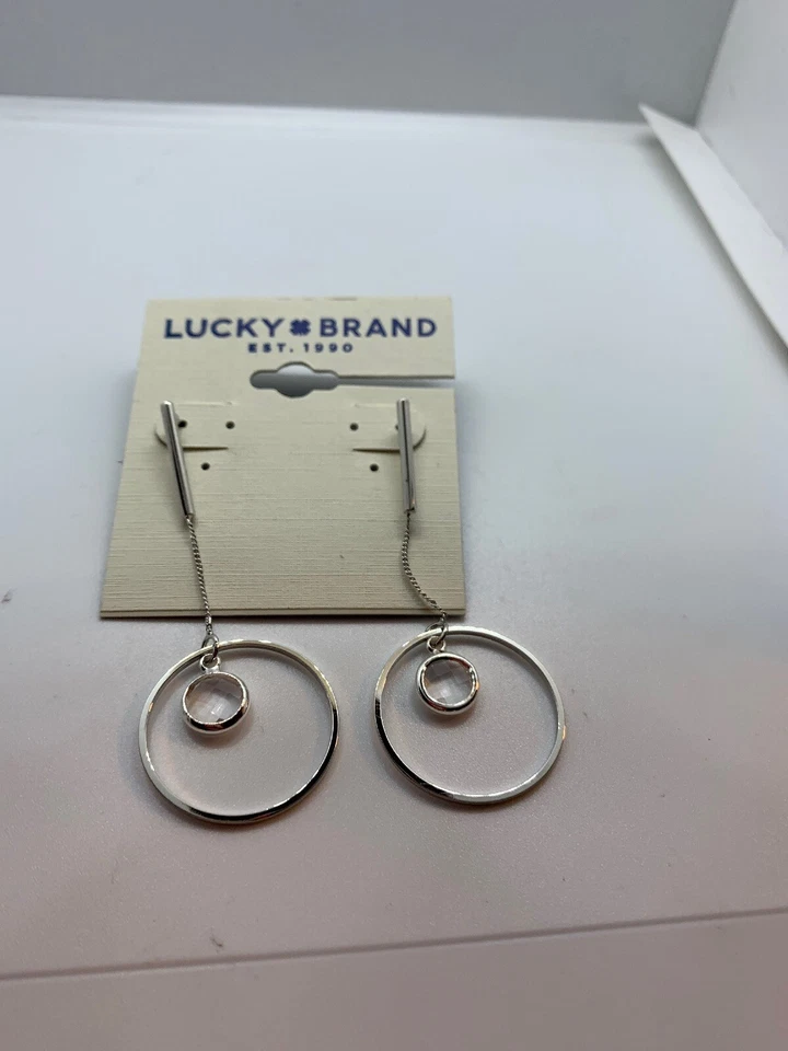 $25 LUCKY BRAND NAKAMOL CRISTAL PENDIENTE L1G Foto 3 de 3