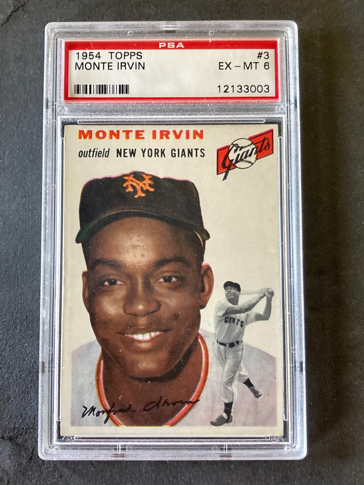 1954 Topps #3 Monte Irvin Giants PSA 6