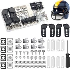 61 Pcs Hockey Helmet Repair Kit, Anglecai Football Helmet Repair Kit with 1 P...