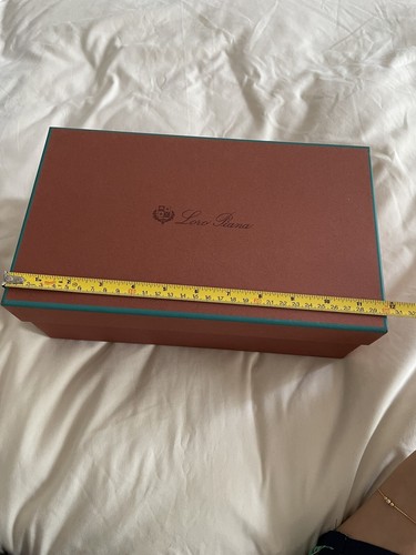 Authentic Loro Piana Empty Shoe Gift Storage Box w Tissue 13.5”x7.5”x5”