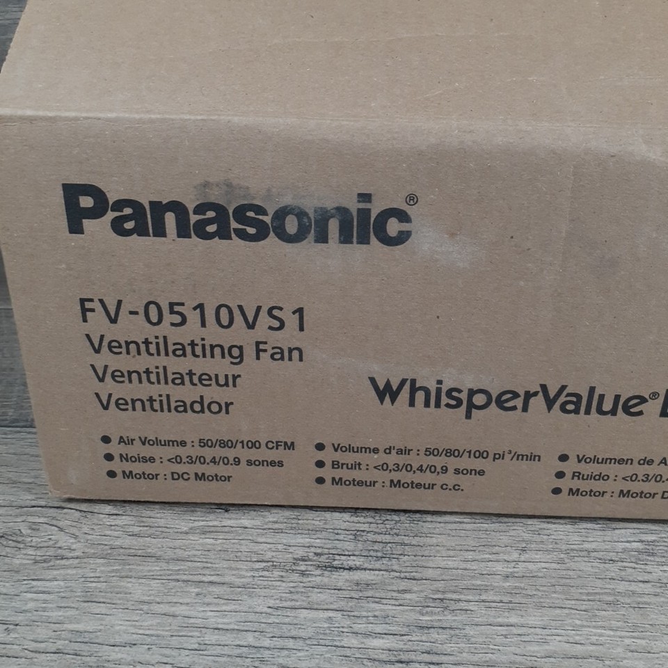 Panasonic WhisperValue DC Pick-A-Flow Low Profile Bath Exhaust Fan FV-0510VS1 | eBay
