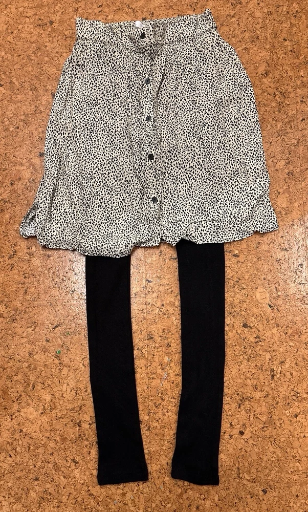 Rock mit angenähter Leggings, Zara, Neu ohne Etikett, Größe 164