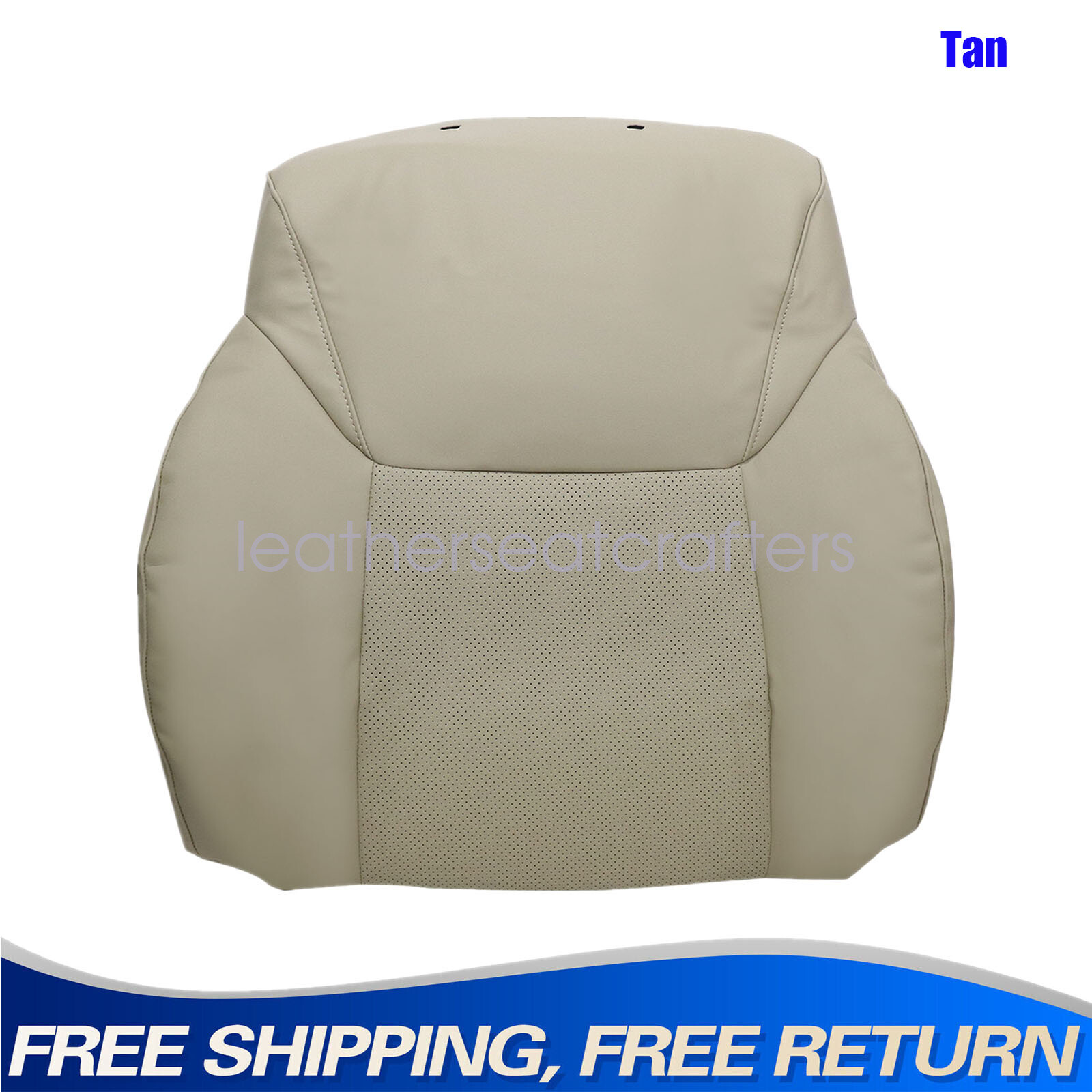 2008-2015 Lexus LX570 Tan Perforated Leather Driver Side Back Seat Cover