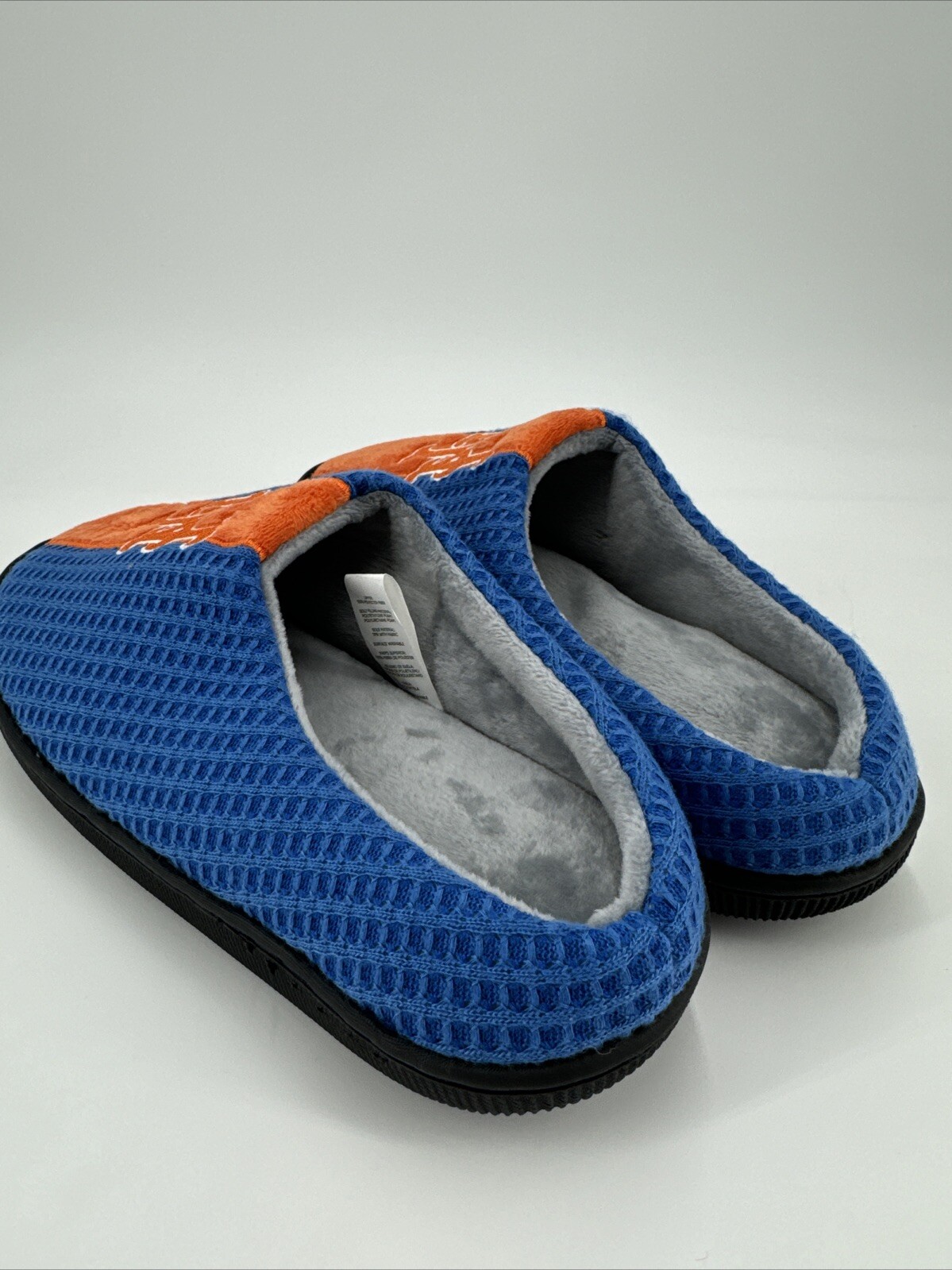 SAOLA Pantofole MLB New York Mets in rete suola ondulata taglia S 7 8 di FOCO nuove senza etichette