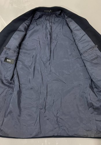 Hugo Boss Wool Blend Mens Suit Jacket - Navy Blue - Chest Size 36 - Picture 4 of 16