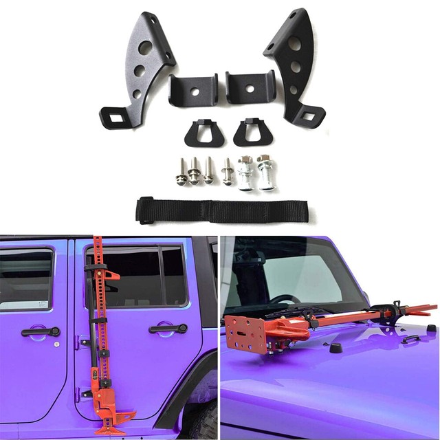 Hi Lift Jack Mount Hood Hinge Door Hinge Bracket for Jeep Wrangler JK