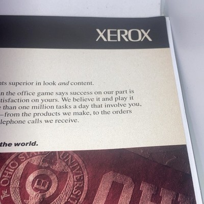 Xerox Copy Machine Vintage Print Ad 1989 8”X11” “TeamXerox