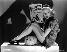 Betty Grable Halloween Spook Stories Vintage Pin-Up Actress Photo Reprint
