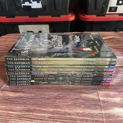 Sandman Volumes 2-10 Set by Neil Gaiman (PB, Illustrated, Vertigo)
