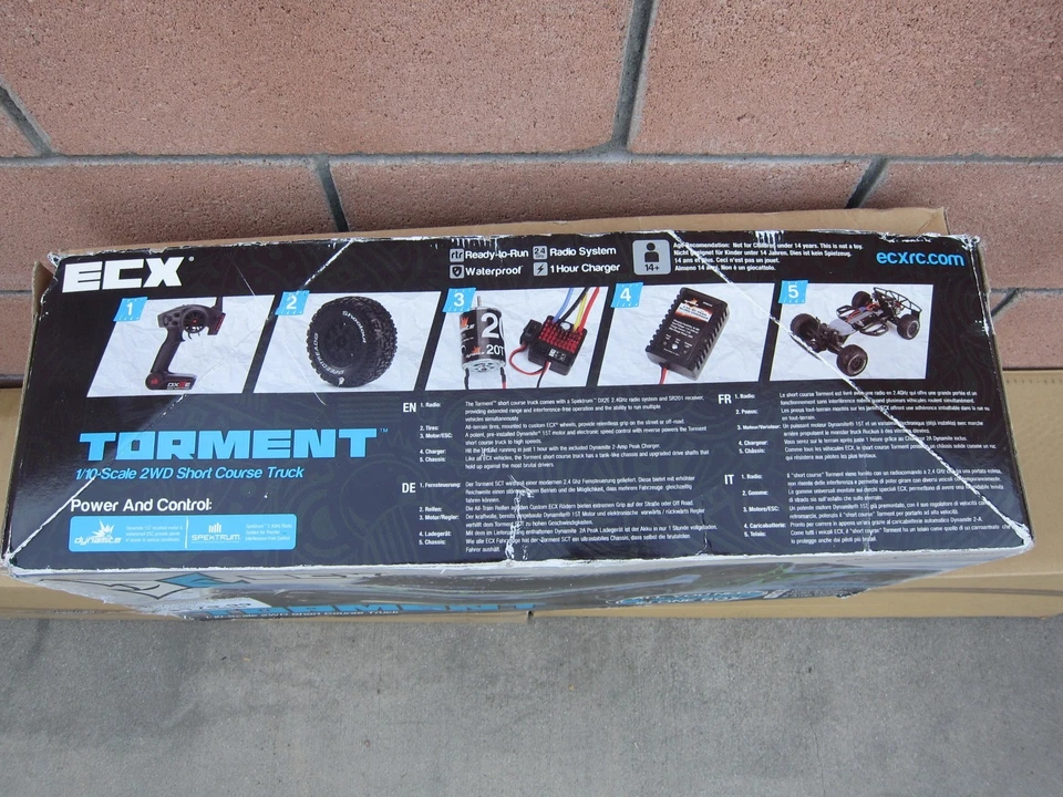 Camión ECX Torment 1/10 2x2 cepillado recorrido corto ECX03027 Foto 3 de 4