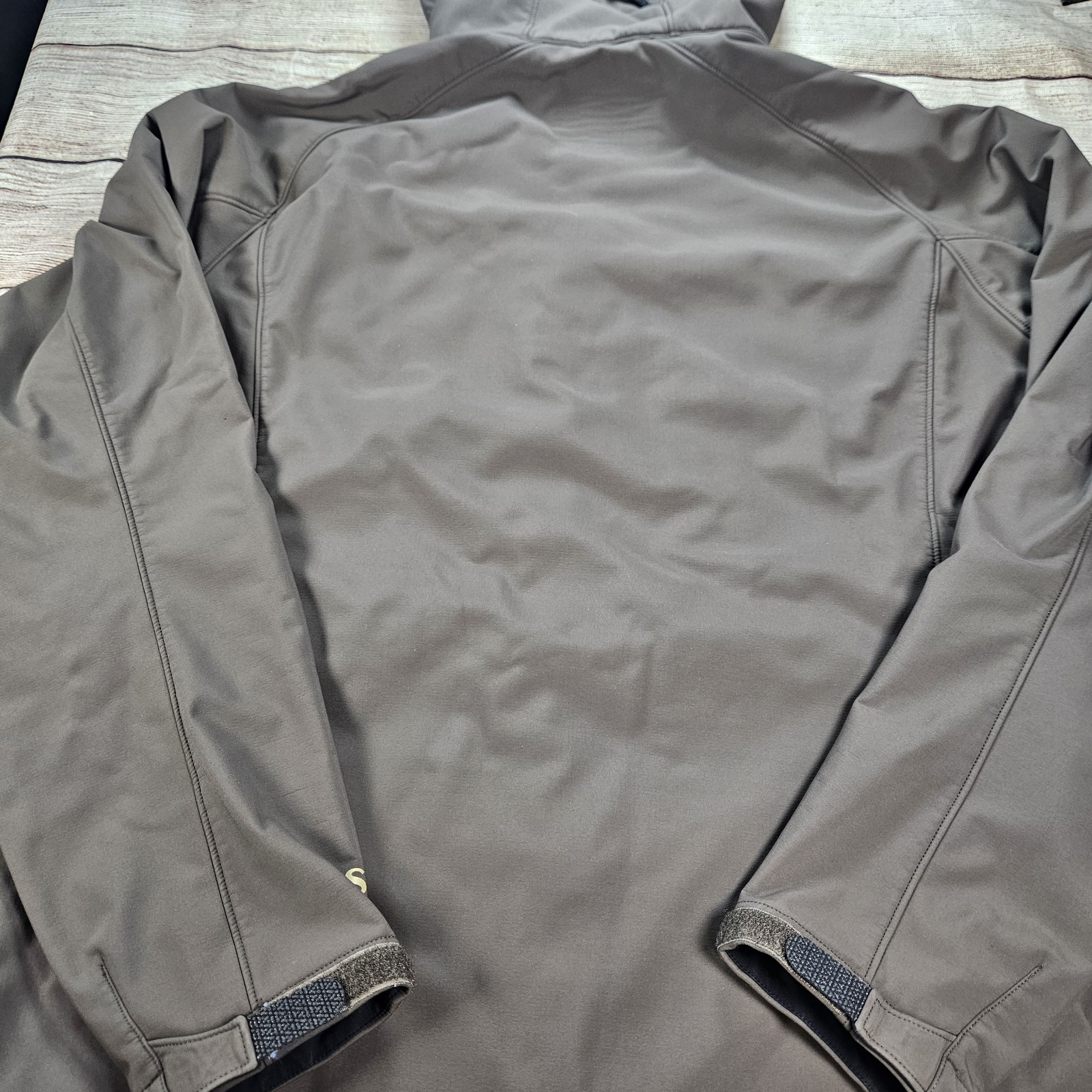 Simms Jacket Mens Medium Brown Softshell Hooded W… - image 6