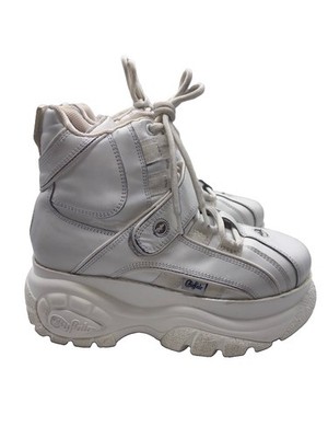 Buffalo London Platform Boots High Top Sneakers White Women s Size 40 US 9-9.5