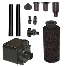 Beckett Submersible Pond Pump 680 GPH Water Fountain Kit Outdoor Fish Safe