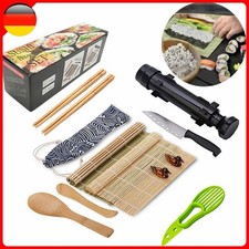 Sushi Set 13 Teile Sushi Maker Set für Anfänger Sushi Selbst Machen Rollmatte A+