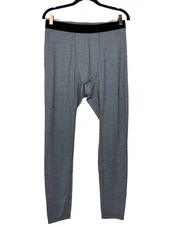 VRST x Smartwool Men's Merino Wool Base Layer Pants Tights Outdoor Gray L NWT