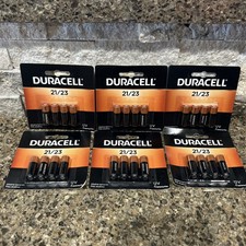 6x Duracell 21/23 12v Batteries - 24Pk NEW 6 cards of 4 each NEW 24 batteries