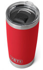YETI Rambler 20oz Stainless Steel Vacuum Insulated Tumbler w/MagSlider Lid Red