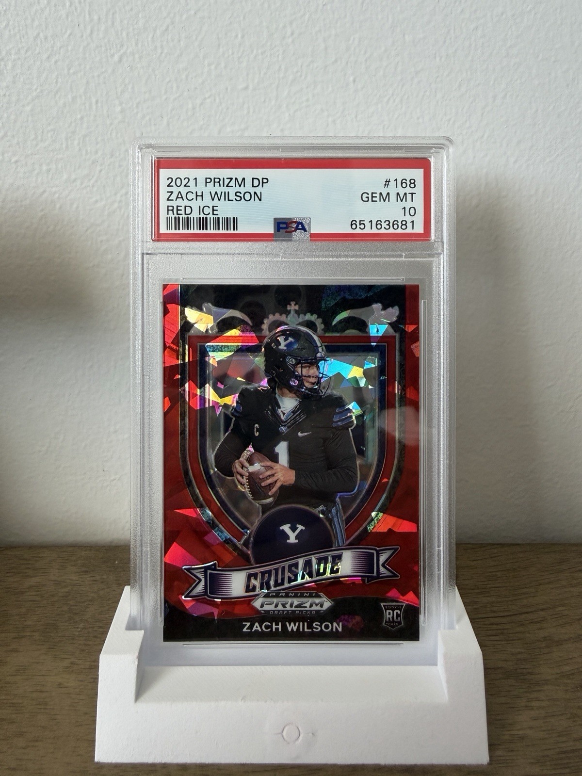 Zach Wilson Panini Prizm Draft Picks #168 Red Ice