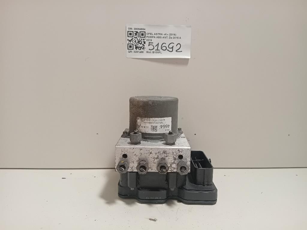 CENTRALINA ABS PER OPEL Astra Berlina (K) 39064664 B10XFL benzina 999 (15>)