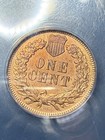 1876 Indian Head Cent Penny 1c SEMI KEY DATE Choice Original XF Full LIBERTY — photo 6