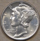 1939 Mercury Dime Ch BU++  as Pictured L3