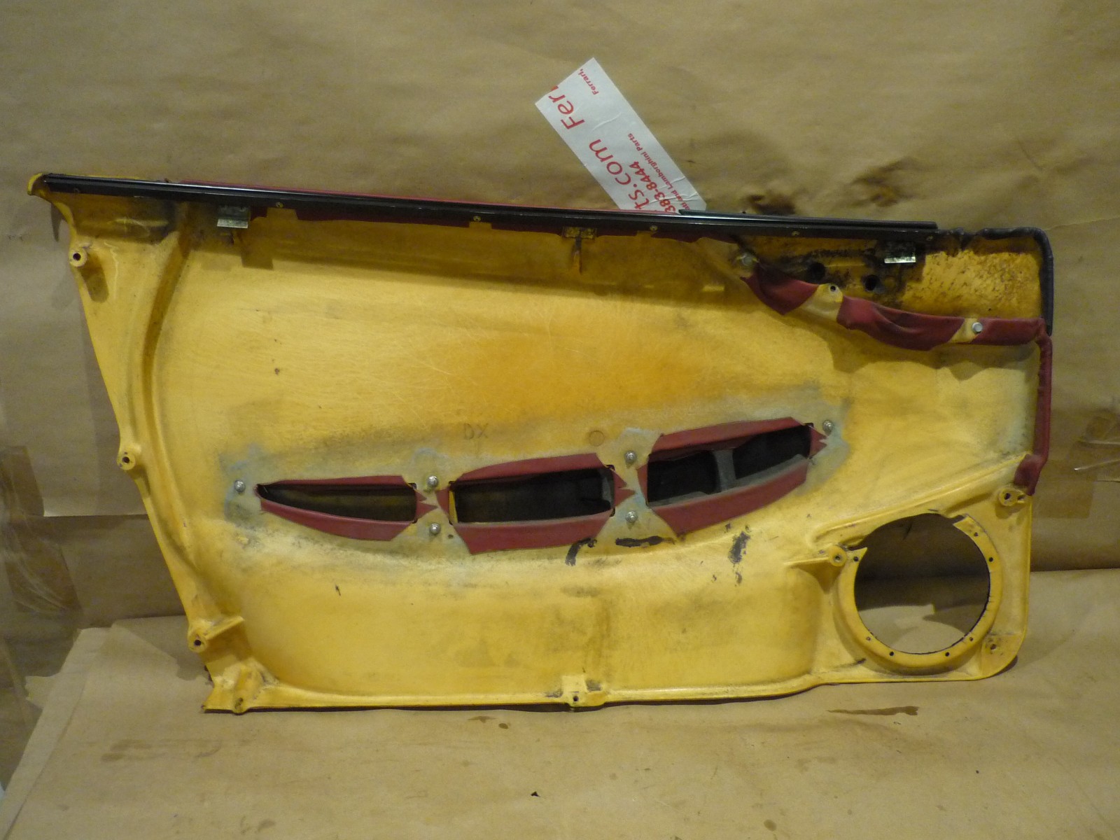 Ferrari 360 - RH Interior Door Panel -Bordeaux Color -P/N 65007525