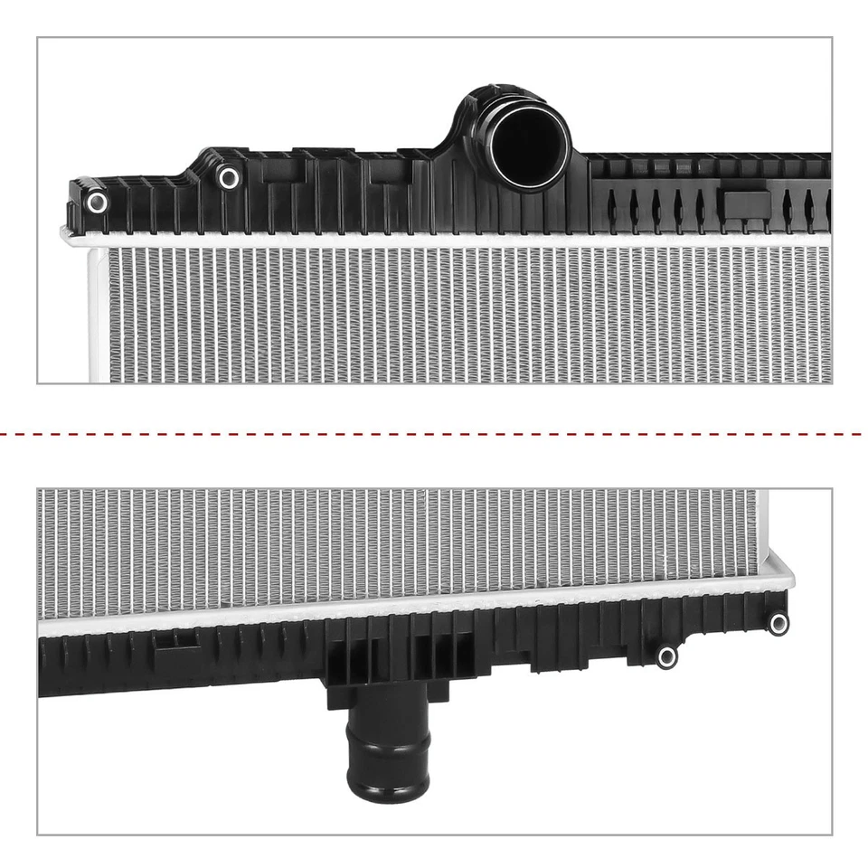 Radiador de núcleo de aluminio de 2 filas estilo fábrica para 08-15 Peterbilt 365/Kenworth T800 Foto 4 de 4