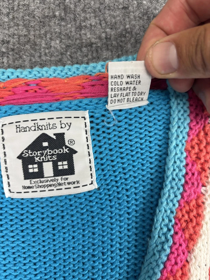 Suéter de punto de libro de cuentos para mujer grande bota de vaquero occidental sombrero de cactus pulóver Foto 3 de 4