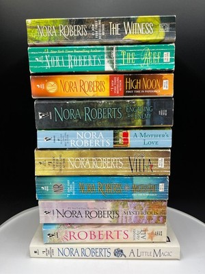 Lot of 10 Nora Roberts Fiction Romance Read Alone Photos of the Actual Books PB
