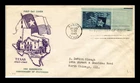 DR JIM STAMPS US TEXAS STATEHOOD CENTENNIAL FDC SCOTT 938 FIDELITY CACHET COVER