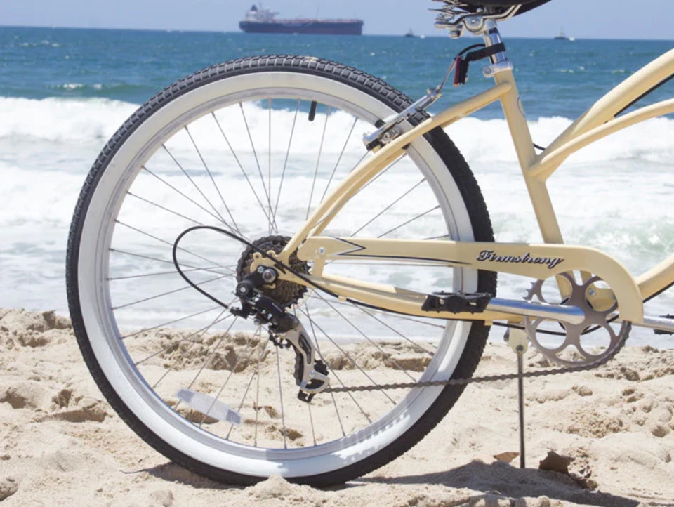 Bicicleta de playa Firmstrong Urban Lady 7 velocidades para mujer 26 pulgadas - vainilla Foto 2 de 4