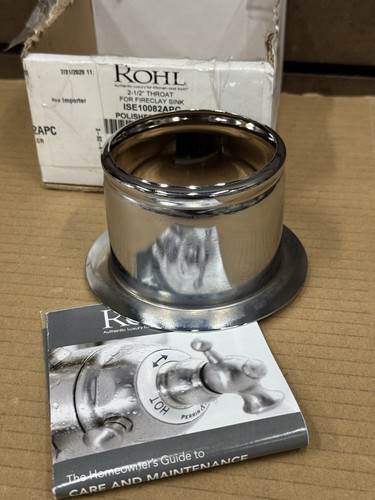 Rohl ISE10082APC 2.5" Garganta para Brida de Eliminación de Fregadero de Arcilla contra Incendios - Cromo Pulido - Imagen 12 de 17