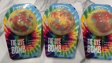  3 Da Bomb Bath Fun Size Fizzers Tie Dye Bath Bombs 6.5oz each