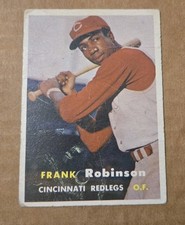 1957 Topps Baseball Frank Robinson Rookie Card Cincinnati Reds