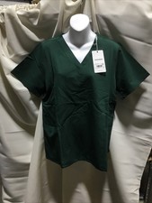 Mandala Scrubs Women 6-Pocket Top Size Large Color Midnight Green NWT