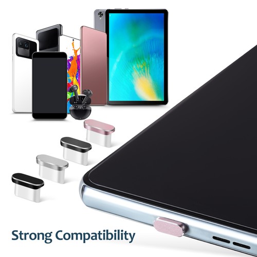 14 Pcs Prise Étanche Type-C Bouchons Poussière Port Téléphone Portable Couverture USB - Photo 4 sur 11