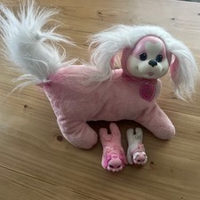 Puppy Surprise Zoey Plush With 2 Puppies Pink White