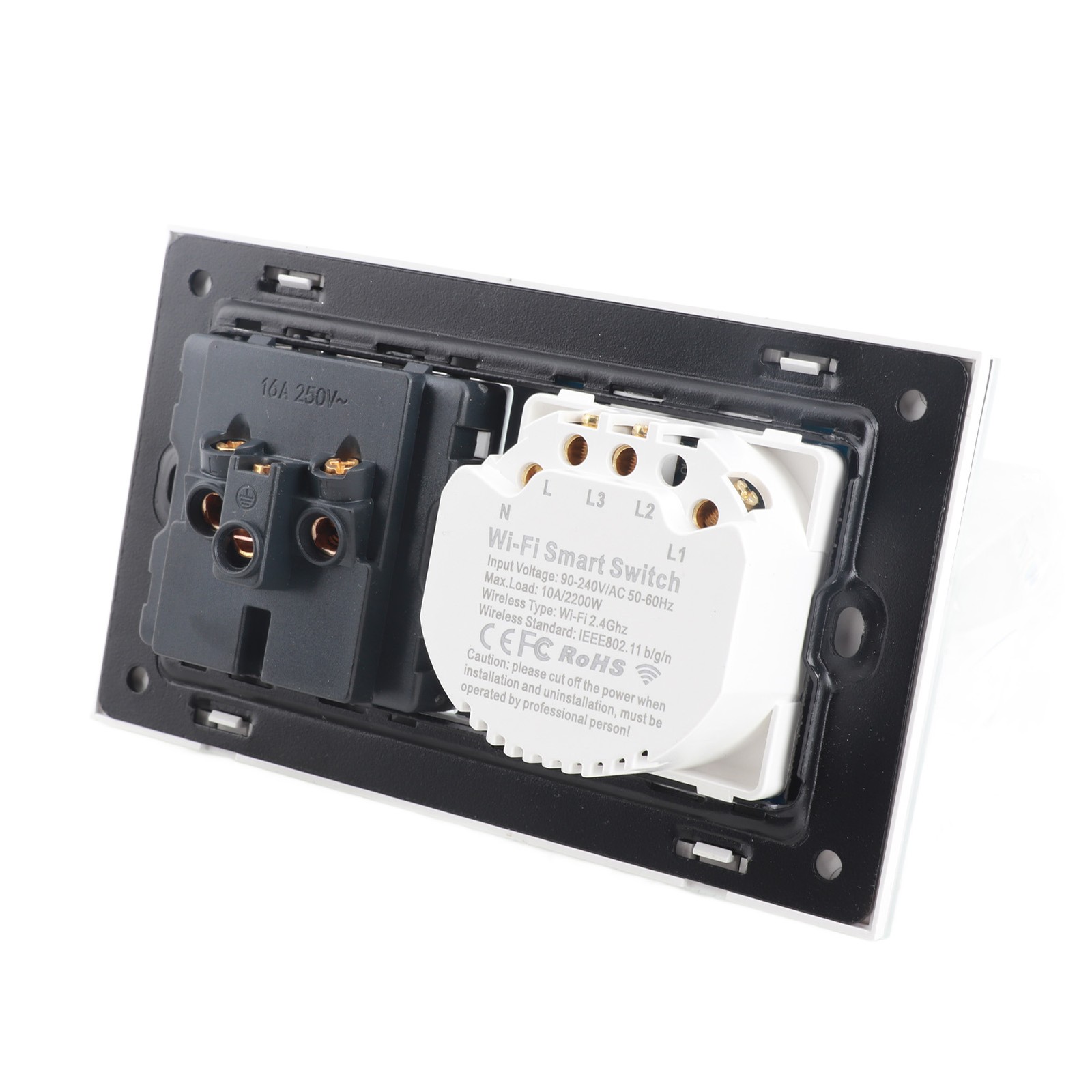 New Wifi Smart Wall Outlet 2 In 1 Convenient Voice APP Touch Control Smart