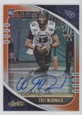 2020 Absolute Rookie Signatures Orange Mosaic 12/75 Cole McDonald #120 Auto lz7