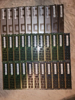 Samsung 32x Sticks of Mixed DDR3 ECC Registered RDIMM 304gb of ram total 