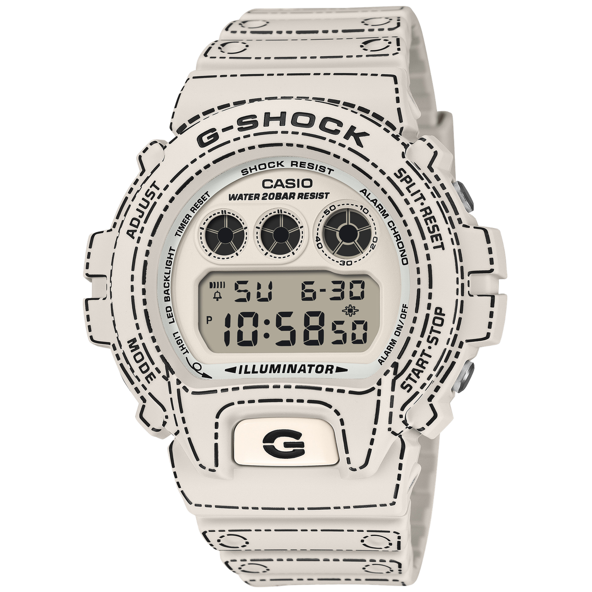 CASIO G-SHOCK DW-6900RGM-5JR ORIGAMI Limited Digital Watch White