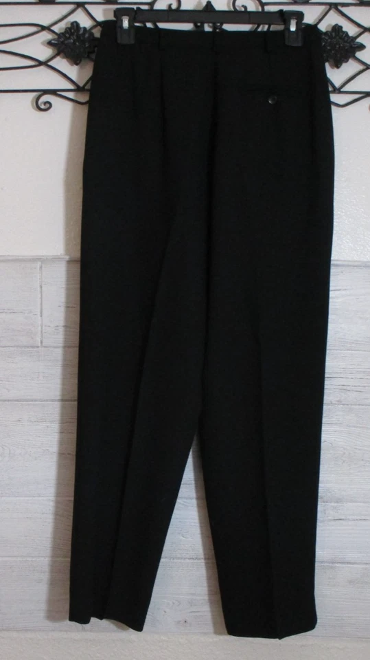 Karen Scott Pants Women's Size 4P Black Pockets Tapered Leg - Image 2 of 4
