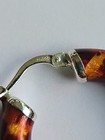 Vintage Milor Italy 925 Sterling Silver Tortoiseshell Earrings, Stunning — photo 4