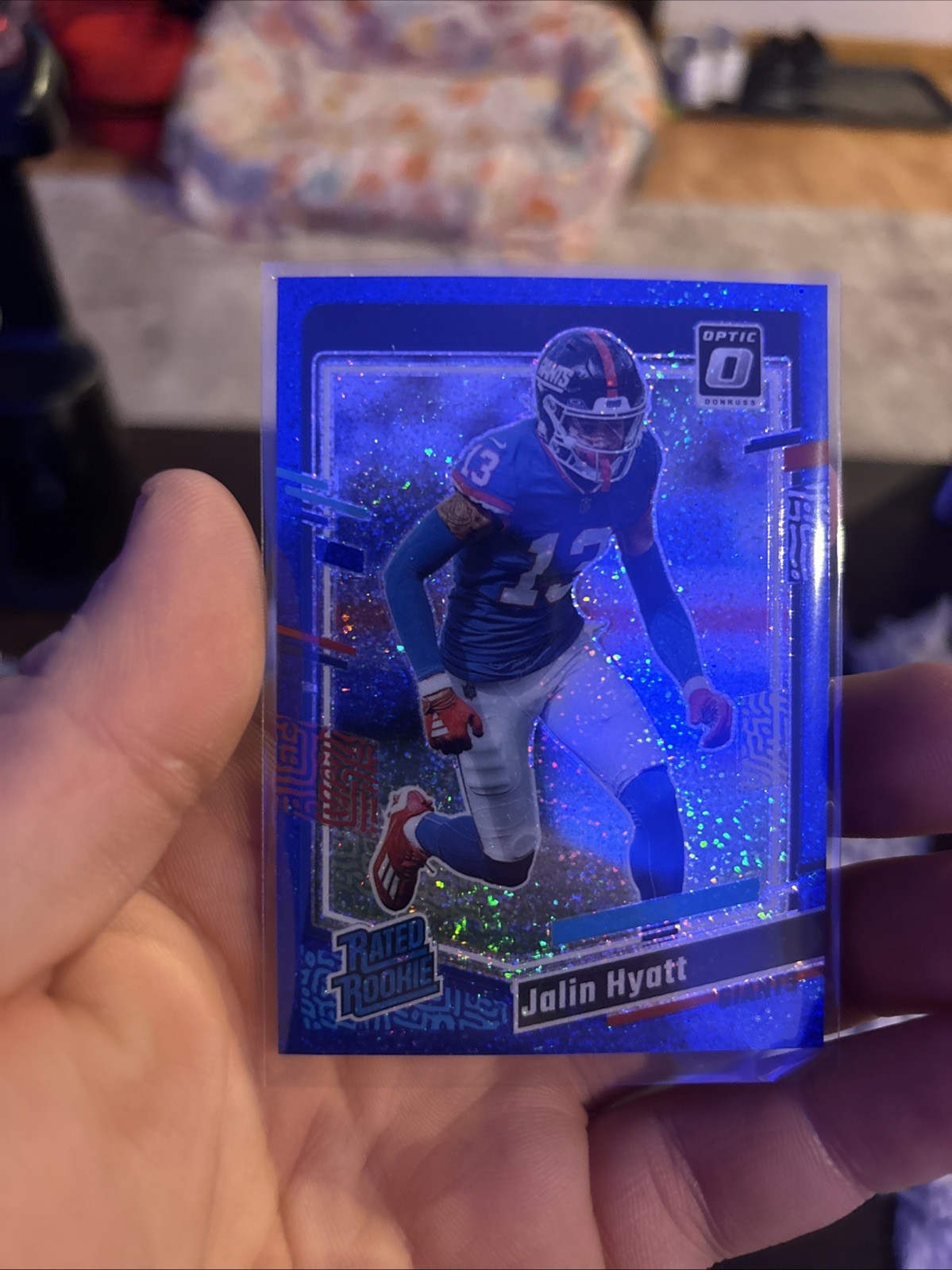 2023 Panini Donruss Optic - Rated Rookie Jalin Hyatt #279 Blue Glitter Prizm