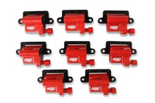 Msd 82648 Red Blaster Series Ignition Coil For Gm L-series Truck Engine - 8 Pack
