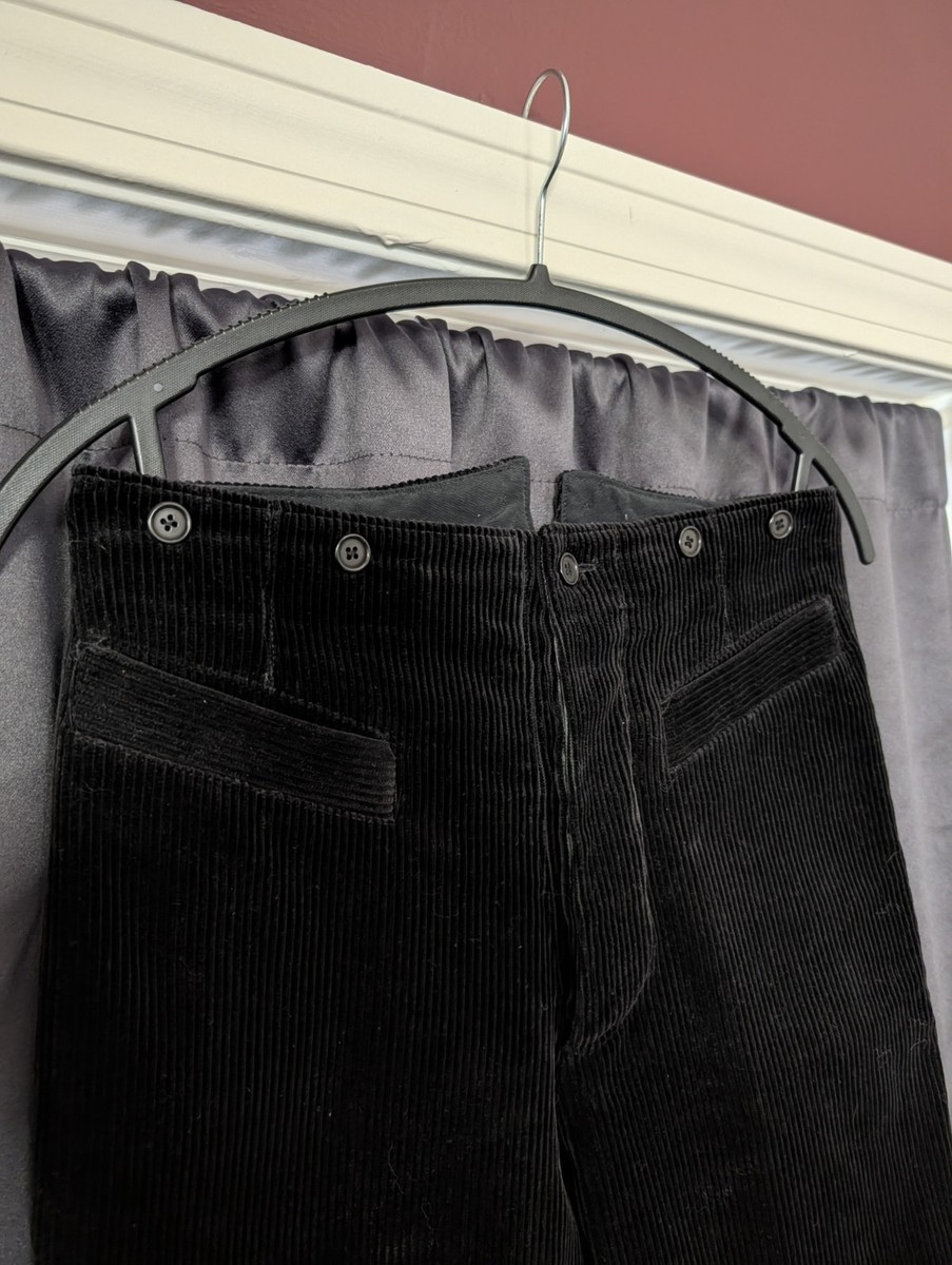 JEAN PAUL GAULTIER Homme Early 90s Corduroy Sailor Pants Leather