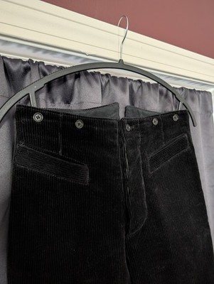 JEAN PAUL GAULTIER Homme Early 90s Corduroy Sailor Pants Leather