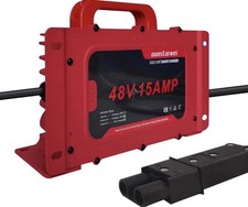 48V 15A Battery Charger for Yamaha Golf Cart G19 G22, w/ 2 Pin Plug, IP67
