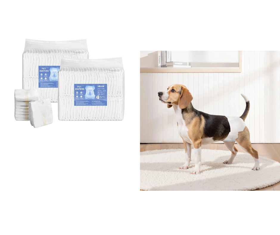 Couches pour chiennes S 96 jetables protection chaleurs fuite urinaire petite taille